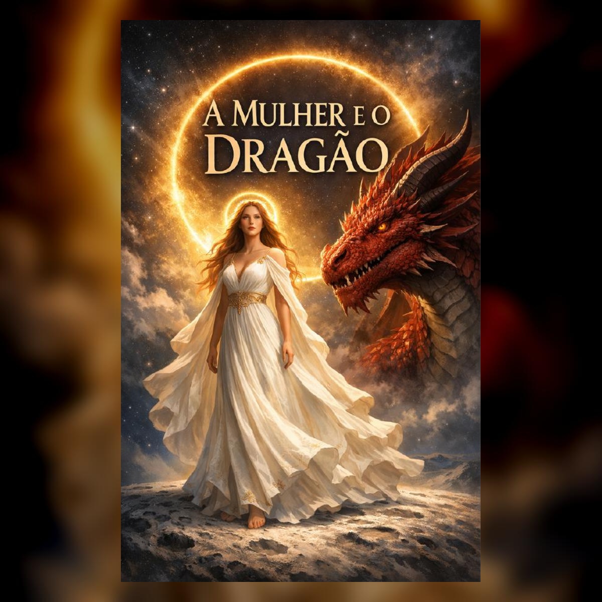 Capa do livro A Mulher e o Dragão