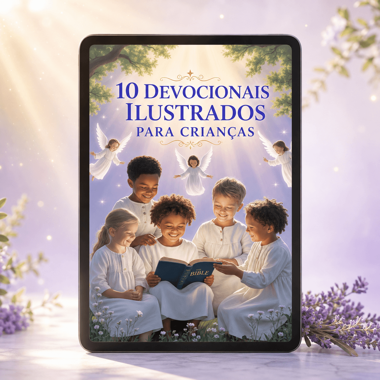 Capa de 10 Devocionais Ilustrados para Crianças
